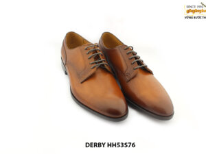 [Outlet size 39] Giày da nam buộc dây màu bò Derby HH53S76 003