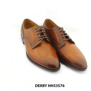[Outlet size 39] Giày da nam buộc dây màu bò Derby HH53S76 003