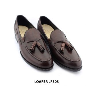 [Outlet size 42] Giày lười nam cá tính màu nâu Loafer LF303 003