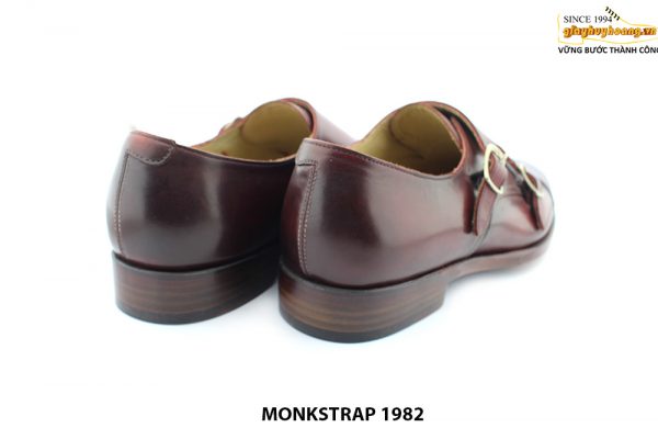 [Outlet size 39] Giày da nam màu patina thủ công Monkstrap 1982 005