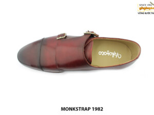 [Outlet size 39] Giày da nam màu patina thủ công Monkstrap 1982 002