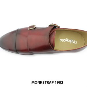 [Outlet size 39] Giày da nam màu patina thủ công Monkstrap 1982 002
