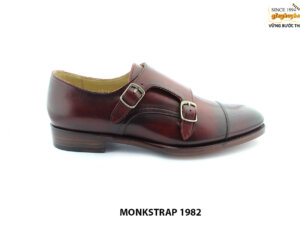 [Outlet size 39] Giày da nam màu patina thủ công Monkstrap 1982 001