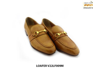 [Outlet size 41] Giày lười nam đế thấp da bò Loafer V22LF009M 003