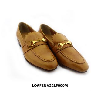 [Outlet size 41] Giày lười nam đế thấp da bò Loafer V22LF009M 003