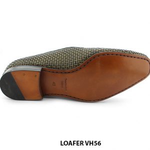 [Outlet size 42] Giày lười nam da đan xen thủ công loafer VH56 006