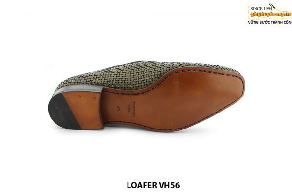 [Outlet size 42] Giày lười nam da đan xen thủ công loafer VH56 006