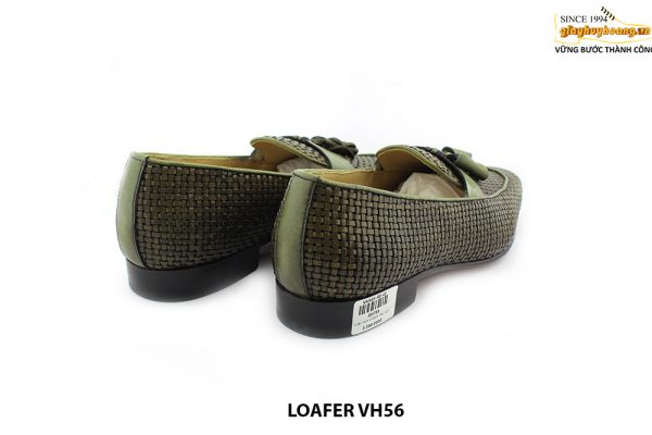 [Outlet size 42] Giày lười nam da đan xen thủ công loafer VH56 005