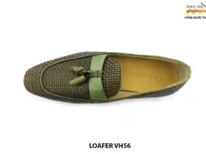 [Outlet size 42] Giày lười nam da đan xen thủ công loafer VH56 002