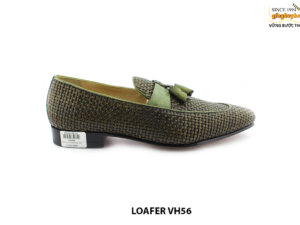 [Outlet size 42] Giày lười nam da đan xen thủ công loafer VH56 001