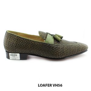 [Outlet size 42] Giày lười nam da đan xen thủ công loafer VH56 001
