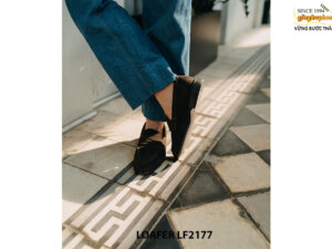 Giày lười nam da lộn thời trang penny Loafer LF2177 004
