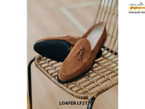 Giày lười nam da lộn hàng hiệu Tassel Loafer LF2170 003
