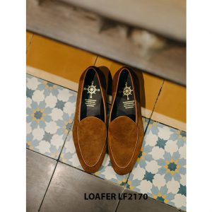 Giày da lười nam da lộn tôn dáng Loafer LF2171005