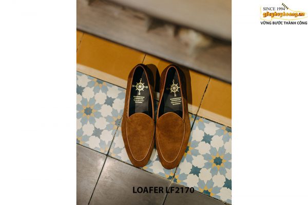 Giày da lười nam da lộn tôn dáng Loafer LF2171005