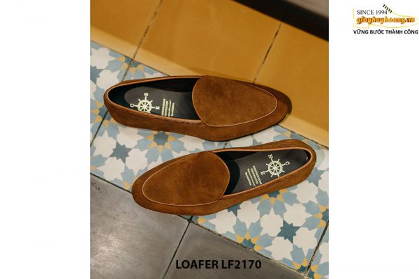 Giày da lười nam da lộn tôn dáng Loafer LF2171004