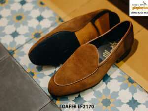 Giày da lười nam da lộn tôn dáng Loafer LF2171002