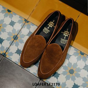 Giày da lười nam da lộn tôn dáng Loafer LF2171001
