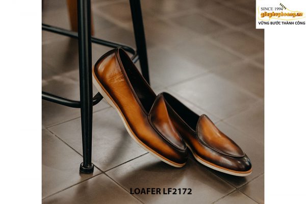 Giày lười da nam không dây cao cấp Loafer LF2172 006