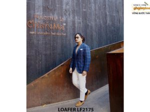 Giày da nam không dây da lộn Tassel Loafer LF2175 006