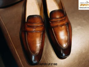 Giày lười nam đóng thủ công penny Loafer LF2180 001