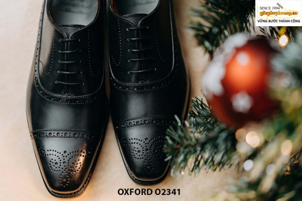 Giày da nam thủ công hàng hiệu Oxford O2341 003
