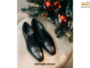 Giày da nam thủ công hàng hiệu Oxford O2341 001
