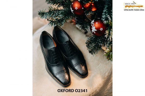 Giày da nam thủ công hàng hiệu Oxford O2341 001