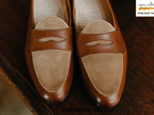 Giày lười nam phối da lộn đẹp trẻ trung Loafer LF2183 001