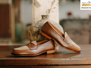 Giày lười nam phối da lộn đẹp trẻ trung Loafer LF2183 003