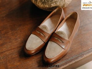 Giày lười nam phối da lộn đẹp trẻ trung Loafer LF2183 002