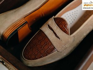 Giày da lười nam sang trọng da lộn Loafer LF2184 003