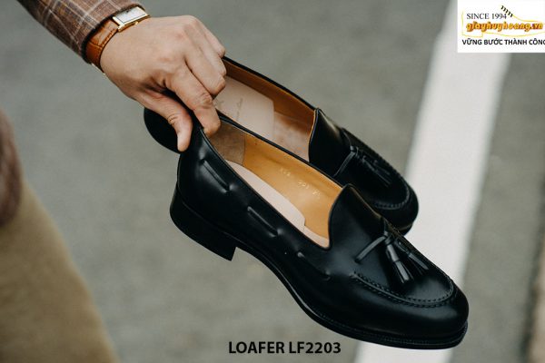 Giày da lười nam hàng hiệu Tassel Loafer LF2203 005
