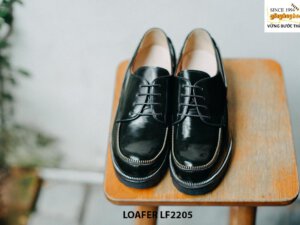 Giày da nam da đen bóng Derby LF2205 004