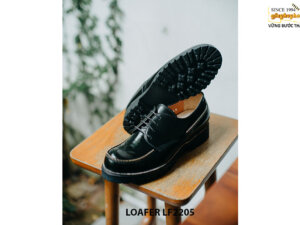 Giày da nam da đen bóng Derby LF2205 002