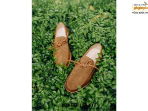 Giày lười nam phối da lộn moccasin Loafer LF2207 005