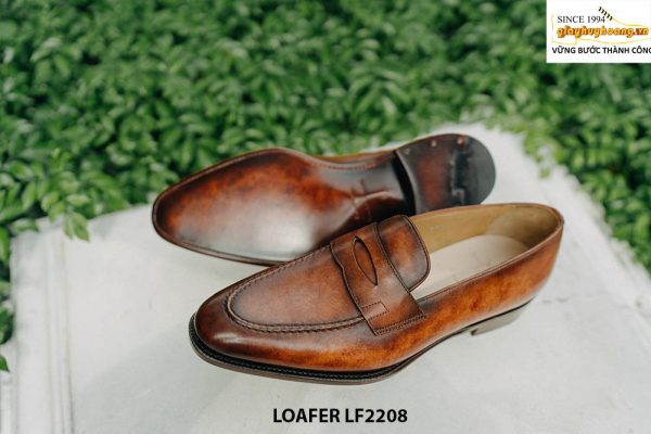 Giày lười nam nhuộm màu thủ công Loafer LF2208 004