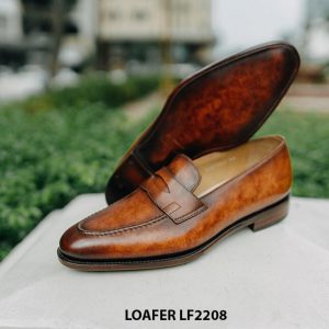 Giày lười nam nhuộm màu thủ công Loafer LF2208 003