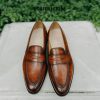 Giày lười nam nhuộm màu thủ công Loafer LF2208 001