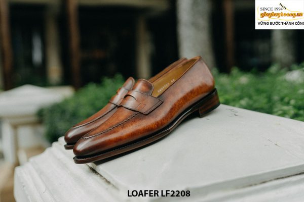 Giày lười nam nhuộm màu thủ công Loafer LF2208 002