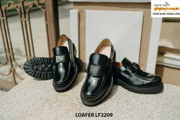 Giày lười nam da bóng đế tăng chiều cao Loafer LF2209 005