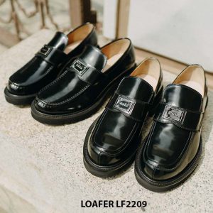 Giày lười nam da bóng đế tăng chiều cao Loafer LF2209 004