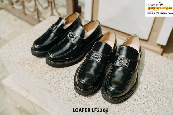 Giày lười nam da bóng đế tăng chiều cao Loafer LF2209 004
