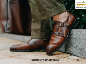 Giày da nam 2 khóa cao cấp Double Monkstrap MT2084 001
