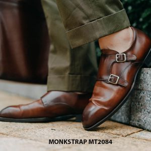 Giày da nam 2 khóa cao cấp Double Monkstrap MT2084 001
