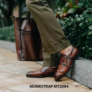 Giày da nam 2 khóa cao cấp Double Monkstrap MT2084 006
