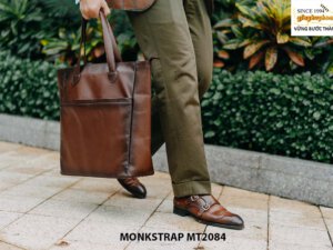 Giày da nam 2 khóa cao cấp Double Monkstrap MT2084 003