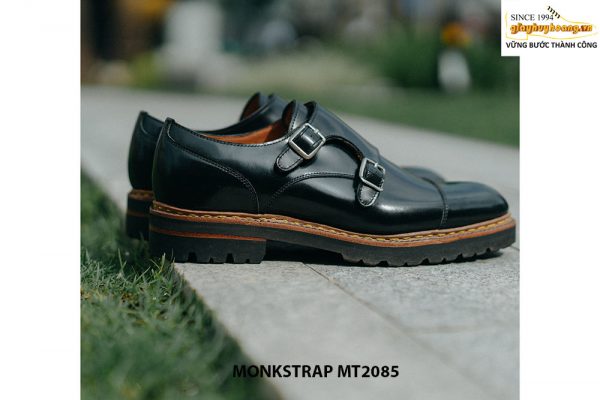 Giày da nam 2 khóa da bóng Double Monkstrap MT2085 004