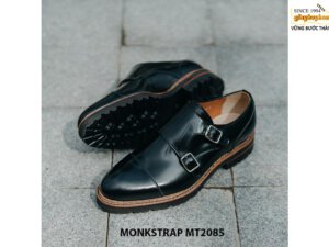 Giày da nam 2 khóa da bóng Double Monkstrap MT2085 003