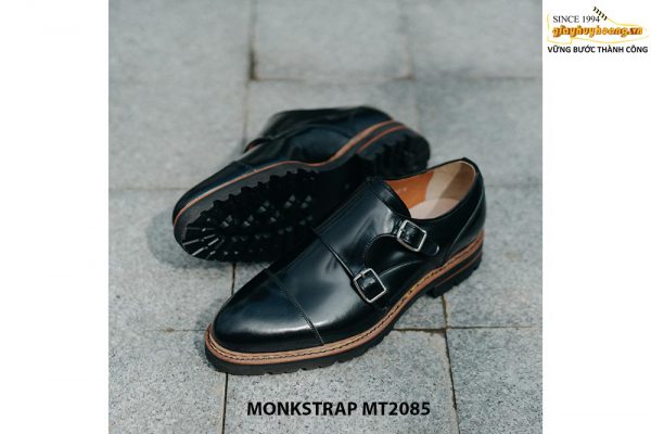 Giày da nam 2 khóa da bóng Double Monkstrap MT2085 003